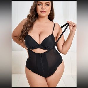 Shein zip up tummy shape wear